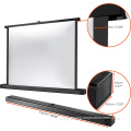 Pull up desktop table top protable projector screens